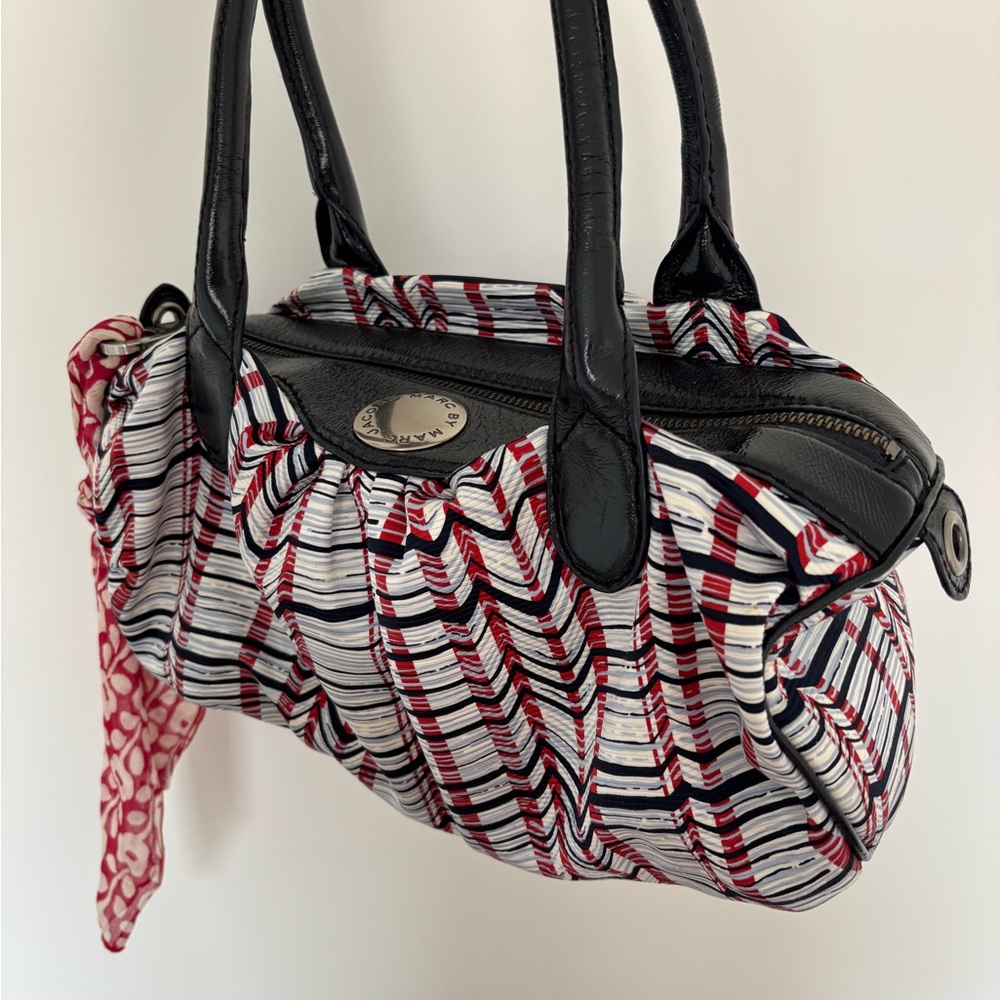 Marc by Marc Jacobs Fabric Black White Red Purse